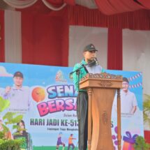 Bupati Ikuti Senam Bersama dan Pemeriksaan Kesehatan Gratis Sempena Hari Jadi Bengkalis Ke-513