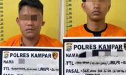 Pelaku Pencuri Kabel Diringkus Satreskrim Polres Kampar