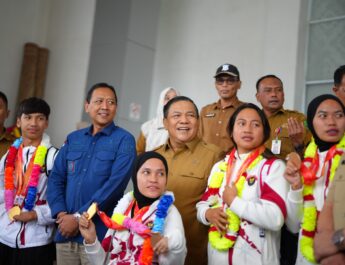 Plt Gubri SF Hariyanto Sambut Kepulangan Atlet Asian Para Games